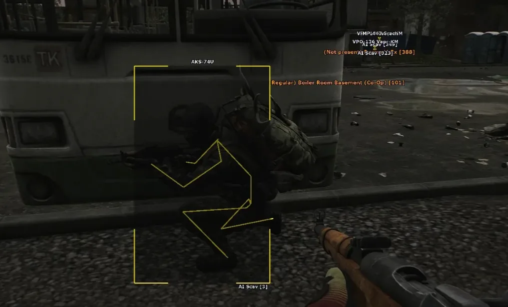 Grounded weapons laid out for a player loadout comparison